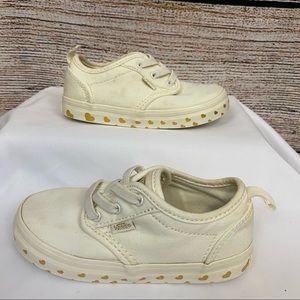 Vans Atwood Slip-on Z Gold Heart Canvas Size 8t